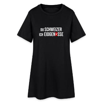 Vous, les Suisses, je - Robe T-shirt Femme - noir - Devant