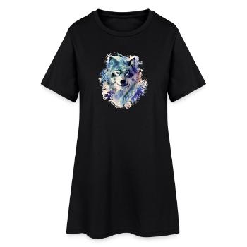 Wolf in the North - Women’s T-Shirt Dress - black - Front
