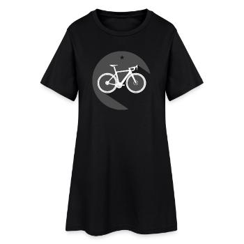 Rennrad Logo Fahrrad Gravel Tour Symbol icon - Frauen T-Shirt-Kleid - Schwarz - Vorne