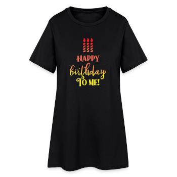 joyeux anniversaire - Robe T-shirt Femme - noir - Devant