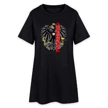 Cadeau aigle Autriche blason maison - Robe T-shirt Femme - noir - Devant
