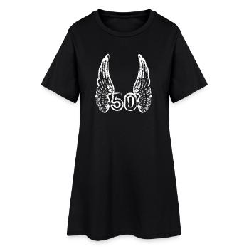 Geburtstag 50 Jahre - Frauen T-Shirt-Kleid - Schwarz - Vorne