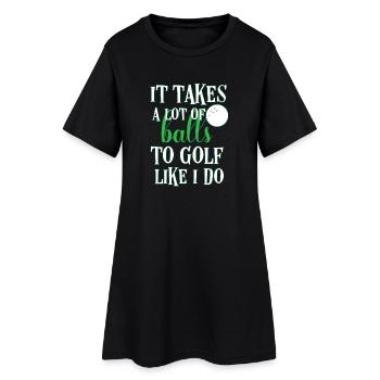 golf - Robe T-shirt Femme - noir - Devant