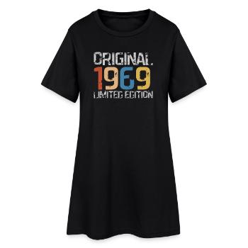 1969 anniversaire rétro vintage - Robe T-shirt Femme - noir - Devant