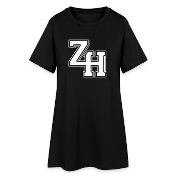 Zürich / Flagge / Wappen / Fahne Zürcher - Frauen T-Shirt-Kleid - Schwarz - Vorne