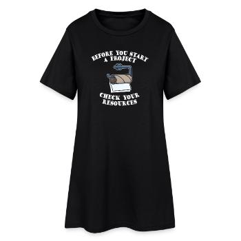 Project Project Manager Funny Sayings Humorous - Robe T-shirt Femme - noir - Devant