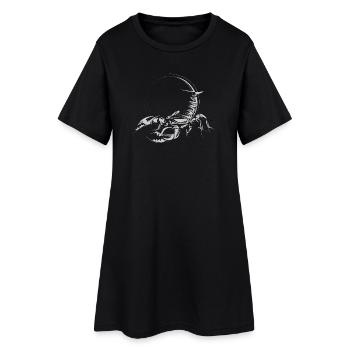 Scorpio illustration drawing SKizze symbol icon - Women’s T-Shirt Dress - black - Front