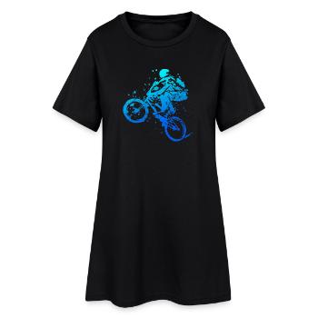 BMX Vélo Vélo Roue Downhill Bmx - Robe T-shirt Femme - noir - Devant