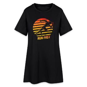 Sprint - sport - course à pied - athlétisme - course à pied - Robe T-shirt Femme - noir - Devant