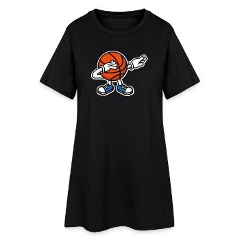 Dab dabbing basketball ball﻿ - Women’s T-Shirt Dress - black - Front