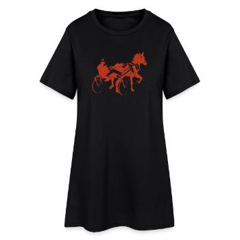 trotteur - Robe T-shirt Femme - noir - Devant