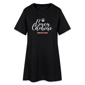 Buen Camino Jakobsweg Camino de Santiago - Robe T-shirt Femme - noir - Devant