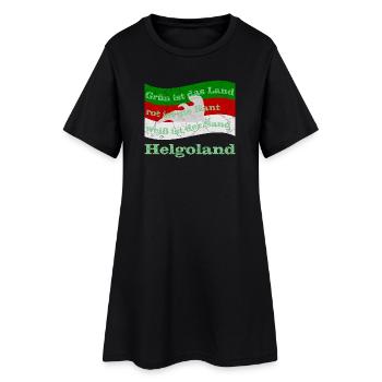helgoland insel - Frauen T-Shirt-Kleid - Schwarz - Vorne
