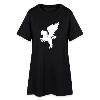 Pegasus Cheval volaille Mythologie grecque - Robe T-shirt Femme - noir - Devant