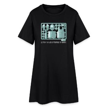 Kit pétanque et apéro - Robe T-shirt Femme - noir - Devant