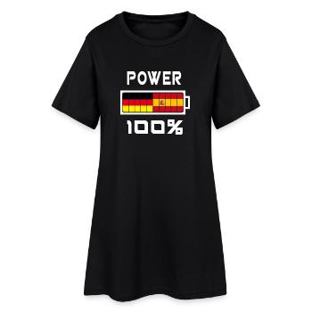 Allemagne et Espagne Power 100% - Robe T-shirt Femme - noir - Devant