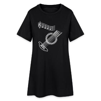 Design de guitare abstrait pour les mélomanes - Robe T-shirt Femme - noir - Devant
