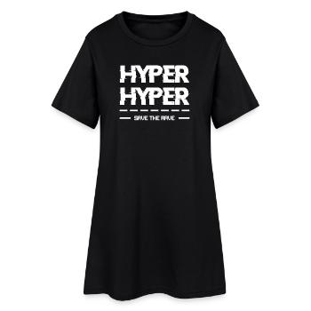 90s Party Disco Retro Revival Festival - Robe T-shirt Femme - noir - Devant