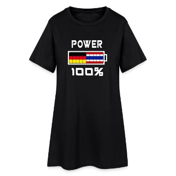 L'Allemagne et la Thaïlande Power 100% - Robe T-shirt Femme - noir - Devant