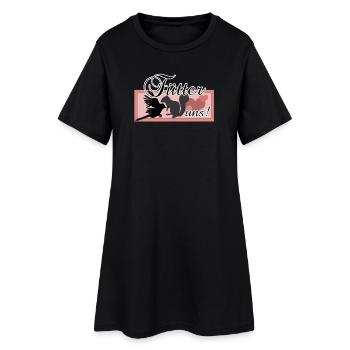 Füttern Wildtiere Tiere Eichhörnchen Vögel Spruch - Frauen T-Shirt-Kleid - Schwarz - Vorne