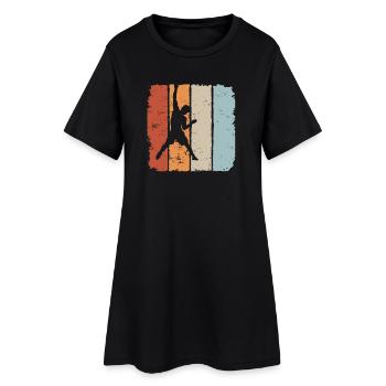 escalade, escalade, escalade, alpinisme, sommet - Robe T-shirt Femme - noir - Devant