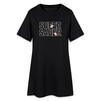 Super sauer Laune lustig Spruch Freunde - Frauen T-Shirt-Kleid - Schwarz - Vorne