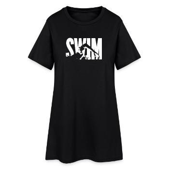 Nageur - nager - Robe T-shirt Femme - noir - Devant