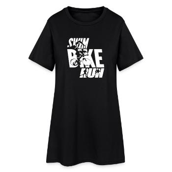 Swim Bike Run - Robe T-shirt Femme - noir - Devant