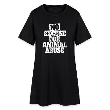 Aucune excuse pour la maltraitance des animaux Bien-être animal Amour animal - Robe T-shirt Femme - noir - Devant