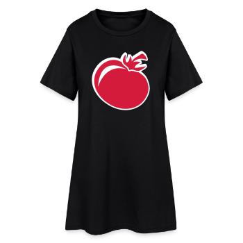 Red tomato - Women’s T-Shirt Dress - black - Front