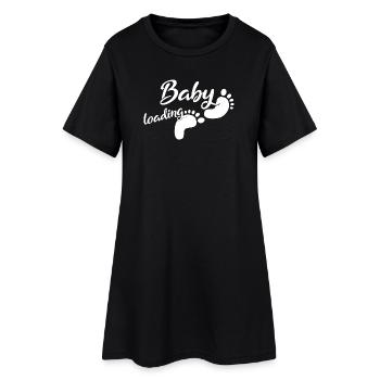 Baby Loading - Women’s T-Shirt Dress - black - Front