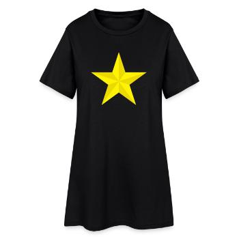 amish grange étoile jaune gelber Étoile jaune sévère - Robe T-shirt Femme - noir - Devant
