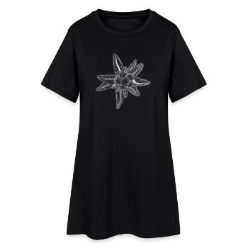 Edelweiss Fineline (White) - Robe T-shirt Femme - noir - Devant