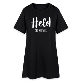 Held des Alltags - Helfer Retter Held - Frauen T-Shirt-Kleid - Schwarz - Vorne
