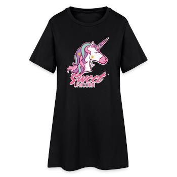 licorne 2 faite par jena2908 - Robe T-shirt Femme - noir - Devant