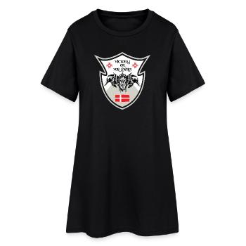 Dänemark Wikinger Design - Frauen T-Shirt-Kleid - Schwarz - Vorne