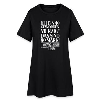 J'ai 40 ans qui font 80 Mark 40e anniversaire - Robe T-shirt Femme - noir - Devant
