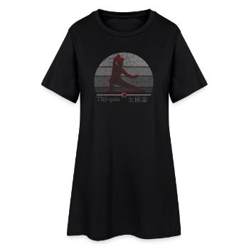 Combattant de Tai Chi - Cadeau de la tenue d’entraînement - Robe T-shirt Femme - noir - Devant
