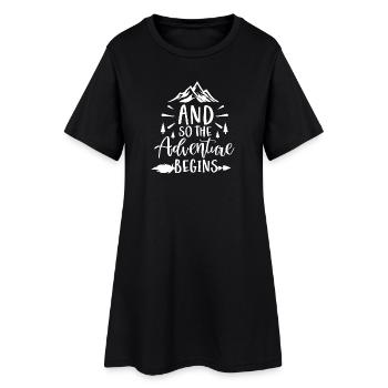 Et donc l'aventure commence - Robe T-shirt Femme - noir - Devant