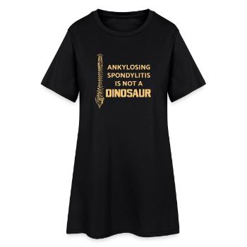 Maladie de la spondylarthrite ankylosante colonne vertébrale AS - Robe T-shirt Femme - noir - Devant