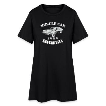 Vintage Chevelle Muscle Car Design - Frauen T-Shirt-Kleid - Schwarz - Vorne