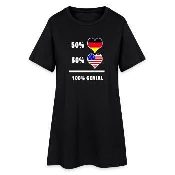 Allemagne et États-Unis génial / cadeau - Robe T-shirt Femme - noir - Devant