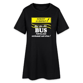 Chauffeur de bus Chauffeur de bus Personne (25) - Robe T-shirt Femme - noir - Devant