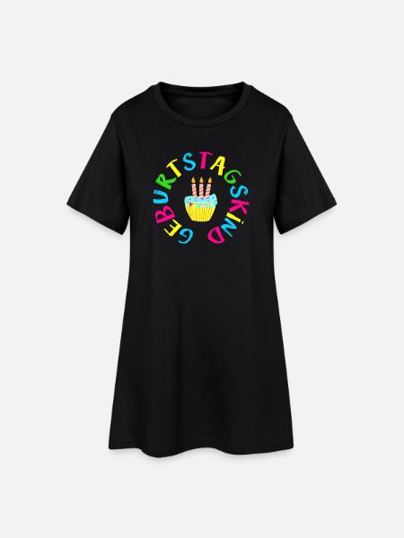 Anniversaire garçon / Anniversaire, Gâteau d’anniversaire - Robe T-shirt Femme - noir