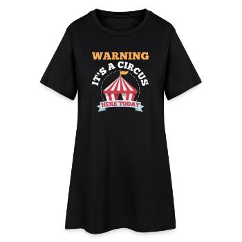 Circus - Women’s T-Shirt Dress - black - Front