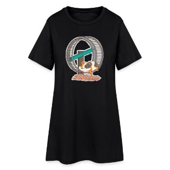 Roue de hamster Hamster Gold Hamster - Robe T-shirt Femme - noir - Devant