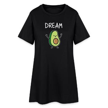 Look partenaire | Dream Team couple couple amour mariage - Robe T-shirt Femme - noir - Devant