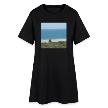 Plage Espagne Vacances Vacances Voyage Mer - Robe T-shirt Femme - noir - Devant
