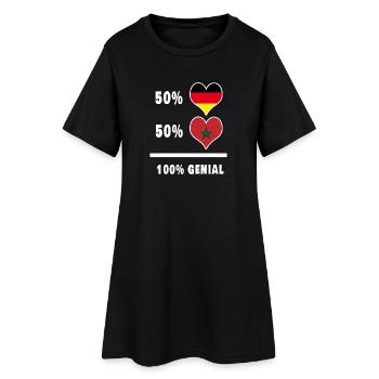 Allemagne et Maroc génial / cadeau - Robe T-shirt Femme - noir - Devant