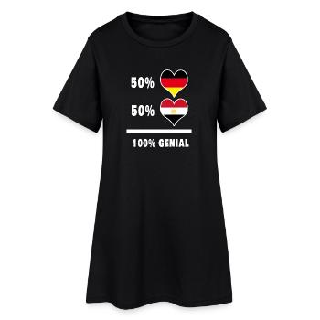 Allemagne et Egypte Awesome / Gift - Robe T-shirt Femme - noir - Devant